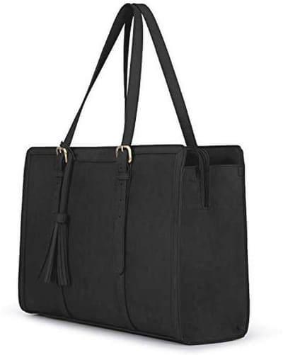 Grote Dameshandtas voor 15,6 Inch Laptop - Elegante Aktetas voor Werk en School met 3 Georganiseerde Vakken