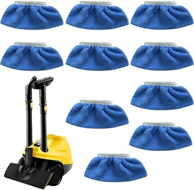 Set van 10 Herbruikbare Microvezel Stoomreiniger Covers - Vervangende Doeken voor Handstoomreinigers en Accessoires voor Efficiënte Reiniging
