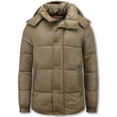 Jassen Heren - Puffer Jacket Mannen - Tussenjas Heren - 8055 - Bruin