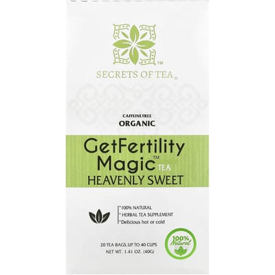 Biologische Setfertility Magic™ Thee, Hemels Zoet, Cafeïnevrij, 20 Theezakjes, 40G (1.41Oz) beige