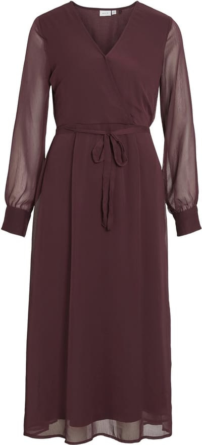 VILA maxi-jurk VIFALIA lane mouwen