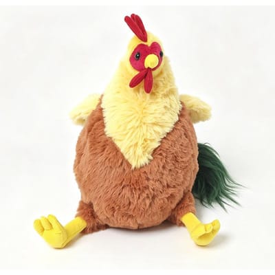 22cm Pluizige Haan Pluche Speelgoed Schattige Zachte Gevulde Kip Dier Pop Boerderijdier Decor Ideaal Verjaardagsvakantie Cadeau Voor Kinderen geel