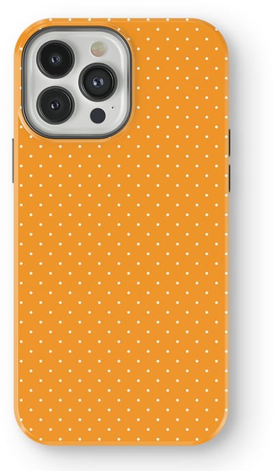 Micro Dots Tough Hoesje geschikt voor iPhone 13 Pro | Geschikt Voor Mag | Stippen Motief Backcover geschikt voor iPhone 13 Pro Golden Glow