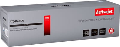 ActiveJet ATO-B432NX toner voor OKI-printer; OKI 45807111 Vervanging; Opperste; 12000 pagina's; zwart.