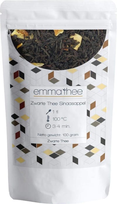 Zwarte Thee Sinaasappel 100 Gram - Losse Thee - Puur & Natuurlijk - Fris & Citrusachtig