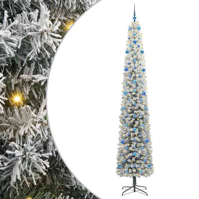 vidaXL - Kunstkerstboom - Groen - 270 - cm - PVC - en - Staal - en - Kunststof