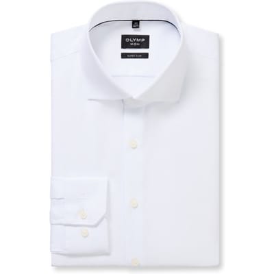 Super slim fit zakelijk overhemd met kentkraag, model 'Royal'