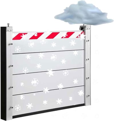 Waterkering Deuropening - Waterkerende Plaat - Overstromingen Voorkomen - Aluminiumlegering - 60 x 40 cm - Grijs