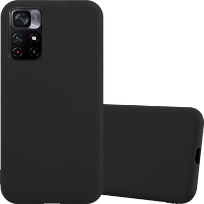 Cadorabo Hoesje geschikt voor Xiaomi POCO M4 PRO 5G in CANDY ZWART - Beschermhoes gemaakt van flexibel TPU silicone Case Cover