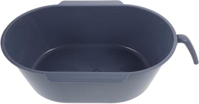 Toilet Bucket - Nacht Emmer - Mobiele Zorg - Universele Pasvorm - 37 x 22.5 x 10 cm - Grijs