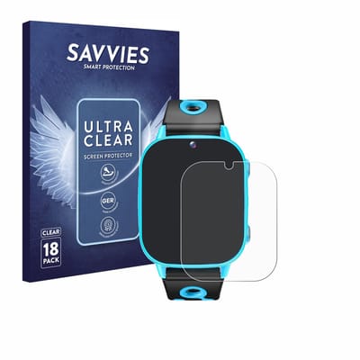 Savvies - Screenprotector voor idomars M003bk 1.8" - Folie Beschermfolie transparant 18 Stuks