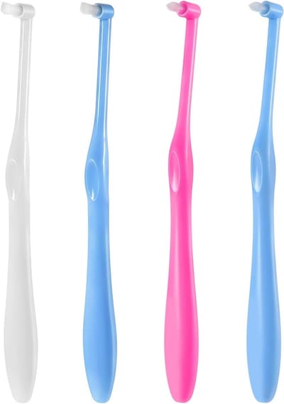 Allecto Plus - Compacte Tandenborstel Set voor Volwassenen - Orthodontische Beugel Borstels - Interdentale Borstels voor Implantaten - 4 Stuks