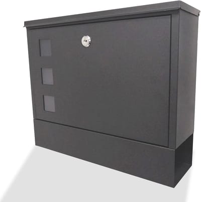 Brievenbus - Brievenbus buiten - Post ontvangen - Gegalvaniseerd staal - 36x30 cm - Wit