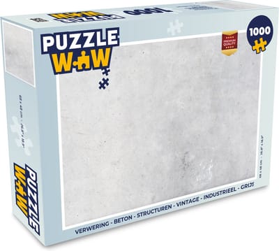Puzzel Verwering - Beton print - Structuren - Vintage - Industrieel - Grijs - Legpuzzel - Puzzel 1000 stukjes volwassenen