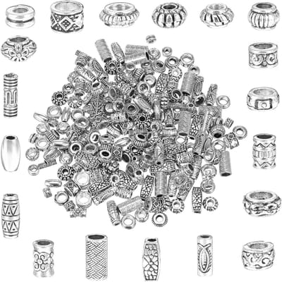 200 Stuks Spacer Kralen van Zilver voor Armband Maken - Metalen Kralen, Kralenkappen en Tussenkralen voor Creatieve Projecten