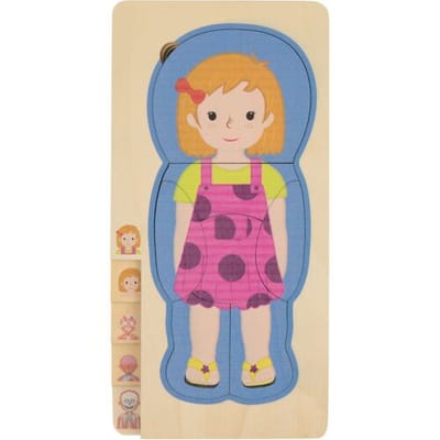 LUPILU Houten puzzel (Legpuzzel 'Meisje')