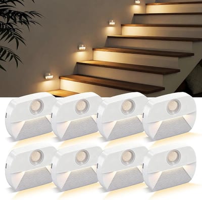 Draadloos LED Nachtlampje met Bewegingssensor voor Binnen - Set van 8