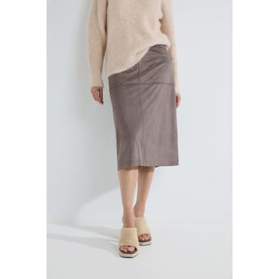 Josephine & Co Amber Skirt Mocca Size: 38 | Midi Skirts Outlet | Dames | Grijs
