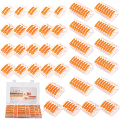 SPHProducts - Cable Connector Set - 35 Stuks - Voor elektrische kroonluchters - Compacte set - Ideaal voor kabelverbindingen - Veilig en betrouwbaar - ...