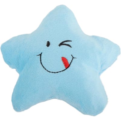 Jouet en peluche pour animaux de compagnie résistant aux morsures, soulage l'ennui et le grincement des dents, mignon jouet à mâcher en forme d'étoile pour chien white