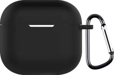 okido - Hoesje geschikt voor Airpods 4 - Silliconen case voor Airpods - Zwart - Case geschikt voor Apple AirPods 4 - Airpods hoes