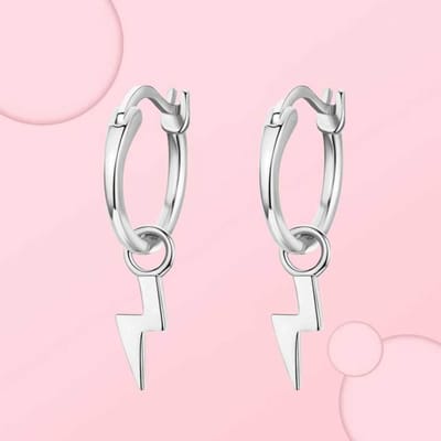 Boucles d'oreilles en argent Sterling 925 pour femmes, cerceaux en forme de cœur, bijoux en argent véritable 925, marque originale white