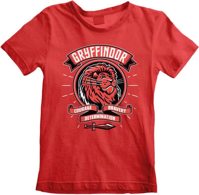 Harry Potter - Comic Style Gryffindor Kids Tshirt - Kids tm 13 jaar - Rood