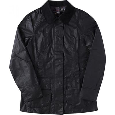 Barbour Veste Beadnell Cirée Femme S 6oz Lwx0667 Bk11 LWX0667 BK11 (12) black
