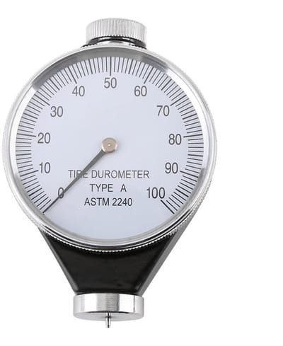 Hardheidstester Type A - Durometer Analoog - Materiaal Testen - Grote Wijzerplaat - 53 x 26 x 76 cm - Zilver