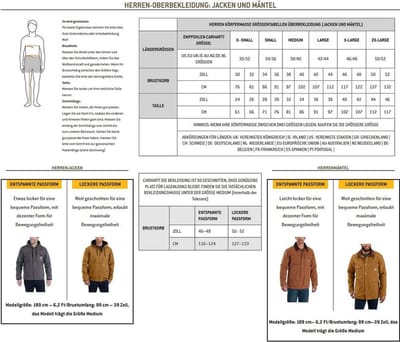 Carhartt Jasje van flanel met fleecevoering en capuchon, model Jac Malt