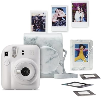Instant camera bundel met cameratas, fotoalbum en film