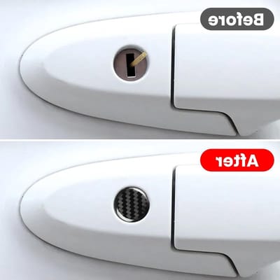 Set van 8 Beschermstickers voor Deursloten, Auto Deurslot Bescherming, Duurzaam en Praktisch Gebruik