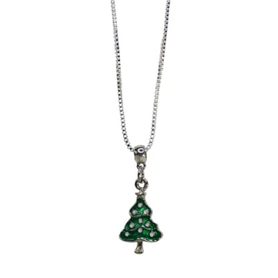 2 Love it Kerstboom - Ketting - Stainless steel - Lengte 45 cm + 5 cm verlenging