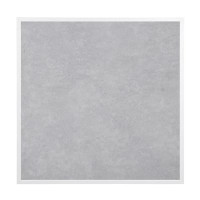 Bolero Tafelblad van Gehard Glas met Lichtgrijs Steeneffect en Witte Rand 700 mm voor Buiten - FU514