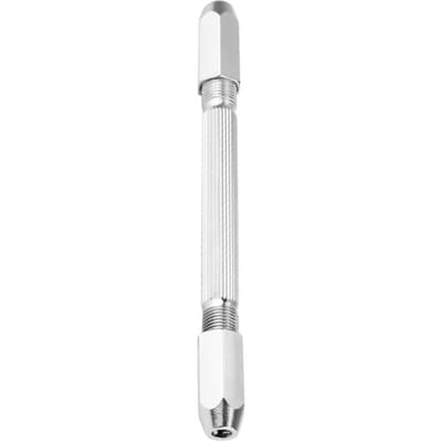 Deze handdraaiende mini-boor met dubbele uiteinden (0-3,0 mm) kan worden gebruikt als gereedschap voor het repareren van horloges en sieraden, en ook voor het doorsnijden van mesheften.