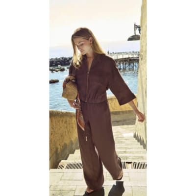 Jacqueline de Yong Broek Jdyfinn Mw Belt Wide Pant Wvn 15376492 Coffe Bean Dames Maat - M