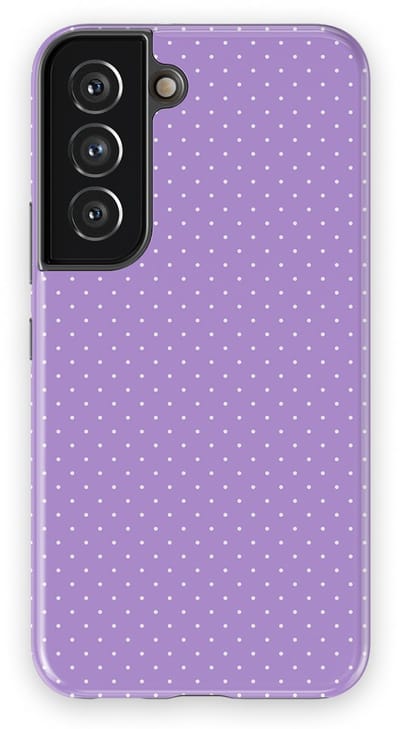 Micro Dots Tough Hoesje Samsung Galaxy S22 | Geschikt Voor Mag | Stippen Motief Backcover Samsung Galaxy S22 Mauve Dots