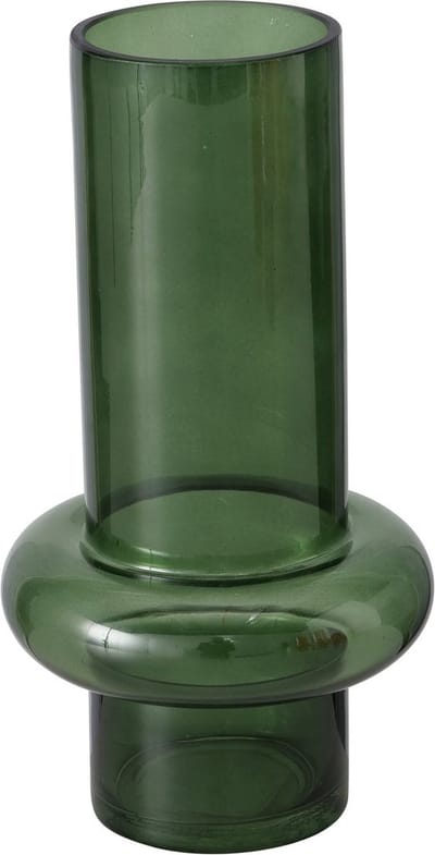 Moderne glazen vaas in de kleur groen