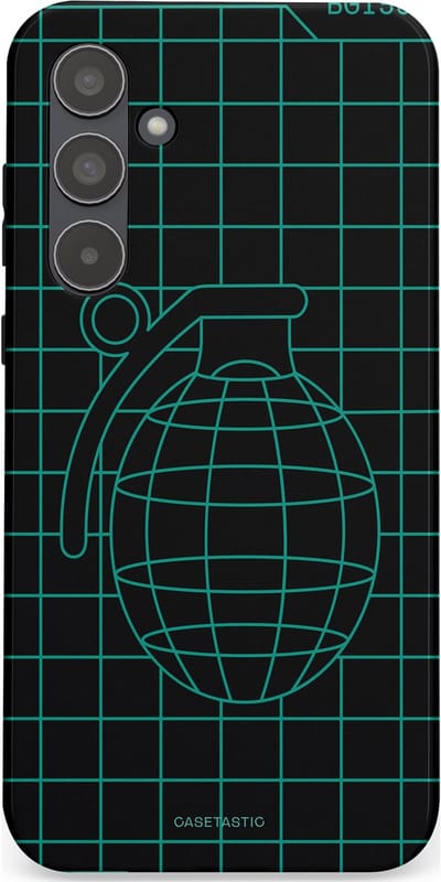 Casetastic Hoesje Geschikt voor Samsung A55 - Stijlvolle Beschermende Duo-layer Case - Retro bom