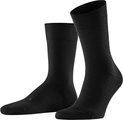 FALKE Stabilizing Wool Everyday met compressiezone functioneel materiaal sokken heren zwart - maat 39-40