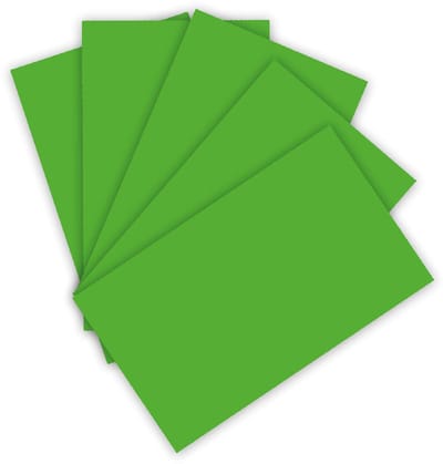 folia 6355 gekleurd papier 130 g/m², gekleurd tekenpapier in grasgroen, DIN A3, 50 vellen, als basis voor talrijke knutselwerkjes.