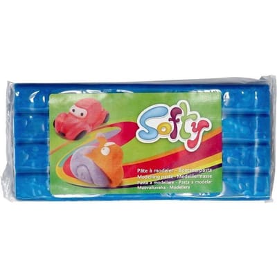 Creativ Company boetseerklei blauw - zelfhardende klei 500g voor kinderen.