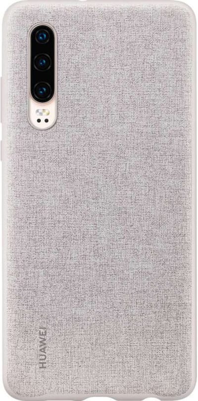 Huawei PU Back Cover voor Huawei P30 - Grijs
