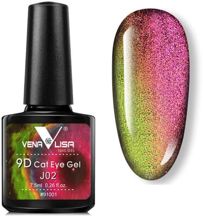 Venalisa UV Cat Eye Gellak - 7.5 ml - J02 - Glitter Gellak - Cat Eye Gellak - Gellak Cat Eye - Gellak Kleuren - Venalisa Gellak - Gellak Nagellak