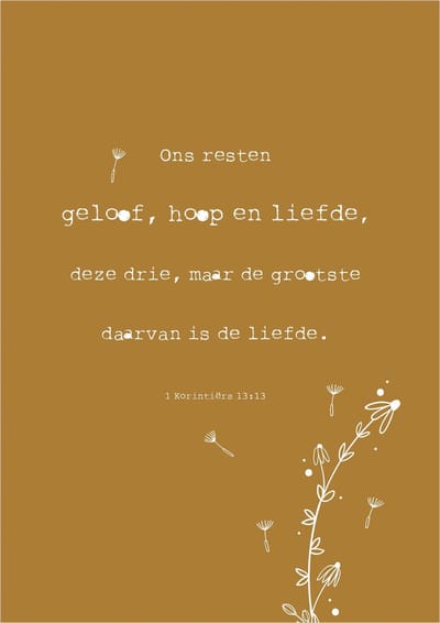 MajesticAlly metalen wandbord | A4-formaat | Geloof hoop en liefde | Metal Deco | Christelijke decoratie | Cadeau