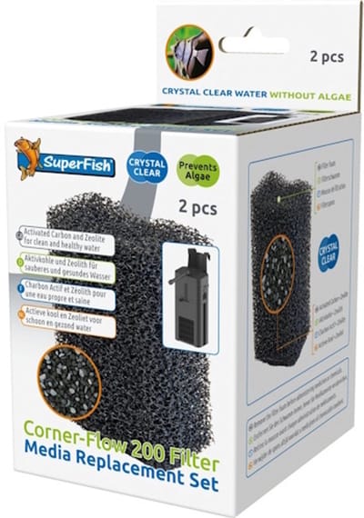 SuperFish Corner Filter 200 Media Vervang Set