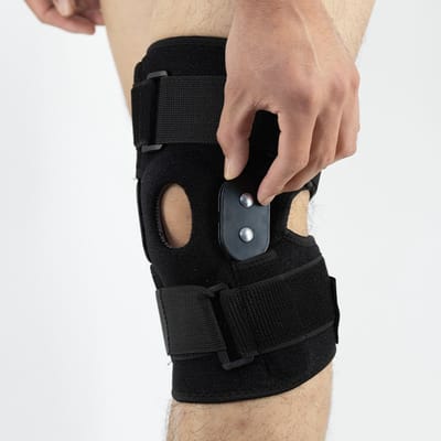 Knie orthopedisch - XL maat - Basketbal touwtje springen hardlopen fitness sport beugel kniebeschermers - Mannen en vrouwen beschermende knieplaatjes