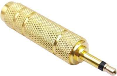 3.5mm Male naar 6.3mm Female Jack adapter converter - Gold Kleur - Audio Plug - Vergulde Premium Plugs