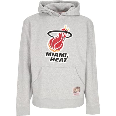 Herensweater met capuchon Nba Team-logo Miahea gemeleerd grijs