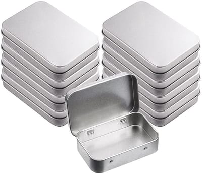 Allecto - Cans opslag Containers - Metalen - Vakjes - Thuis organisator - DIY - Kleine artikelen opslag - Rechthoekig - Draagbaar - Geschikt voor o...